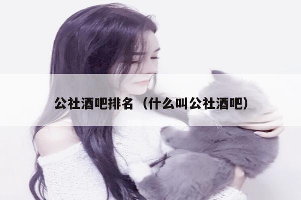 公社酒吧排名（什么叫公社酒吧）
