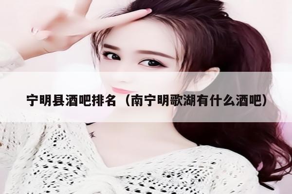宁明县酒吧排名（南宁明歌湖有什么酒吧）