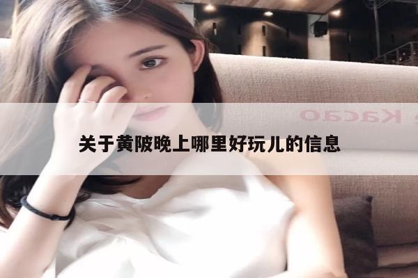 关于黄陂晚上哪里好玩儿的信息