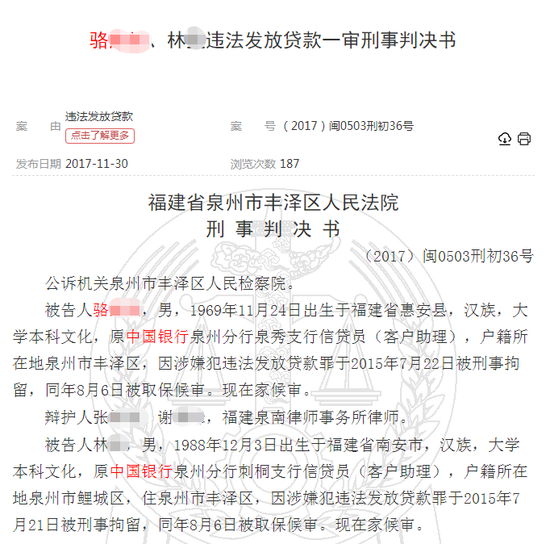 中行被罚款百万！两名员工遭终身禁业 曾致中行被骗贷2700万