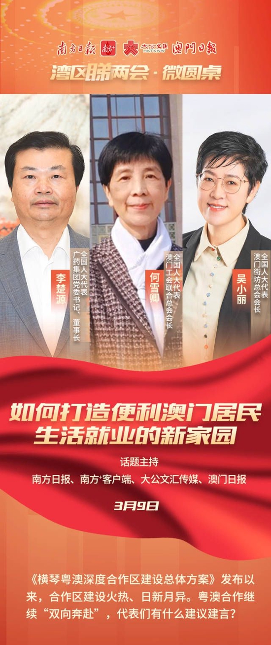 当提到粤澳合作“双向奔赴”时，代表们在谈些什么？