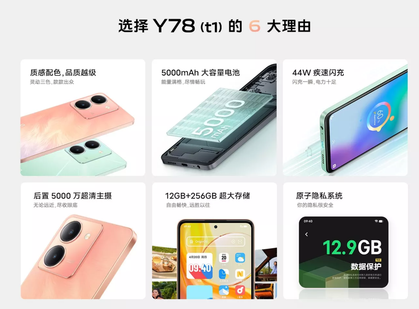 vivo Y78 / 78m（t1）版机型上架：5000mAh 电池 + 天玑 6020，售 1999 元