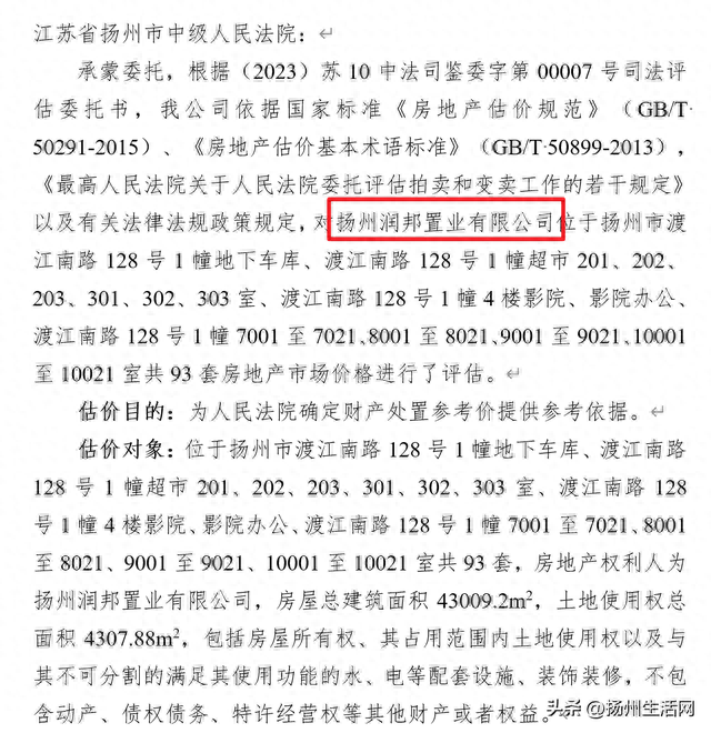 起拍总价约2.83亿！扬州这座知名商业正在被拍卖！